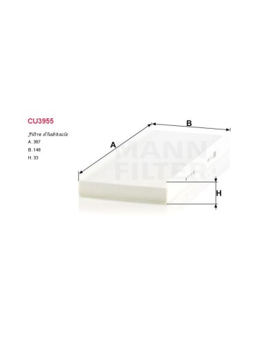 FILTRE A HABITACLE