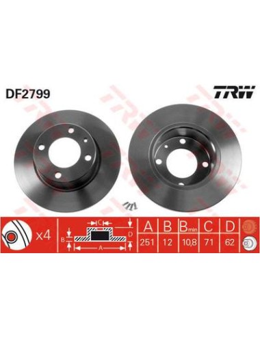 PAIRE DE DISQUES