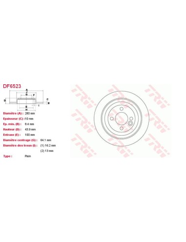 PAIRE DE DISQUES