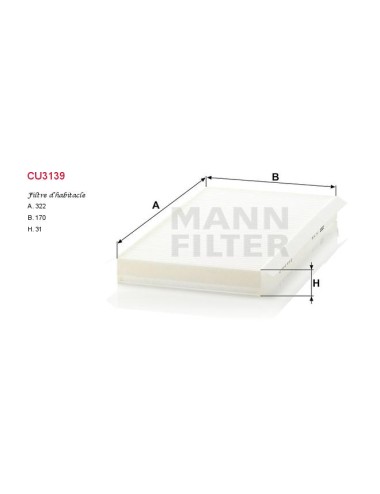FILTRE A HABITACLE