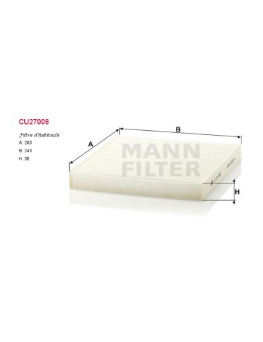 FILTRE A HABITACLE