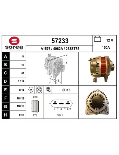 ALTERNATEUR VL / NISSAN QASHQAI