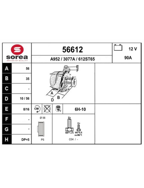 ALTERNATEUR VL / SAXO,106