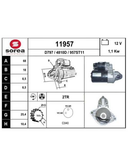 DEMARREUR VL / ASTRA 1.6