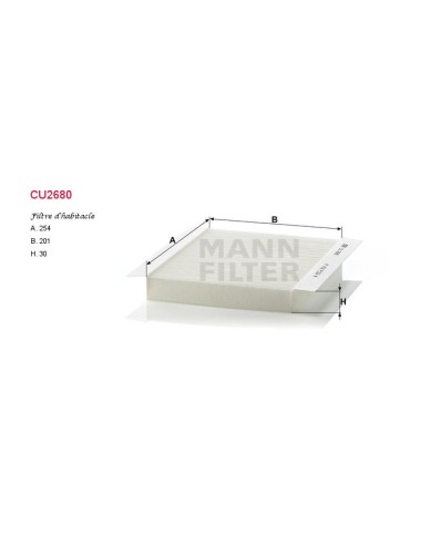 FILTRE A HABITACLE