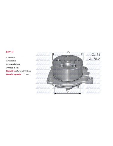 POMPE A EAU FIAT POLEA71,3AG  L