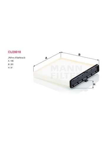 FILTRE A HABITACLE