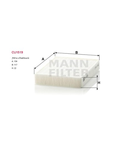 FILTRE A HABITACLE