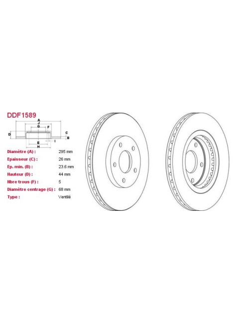 DISQUES DE FREIN VL (2P.) -...