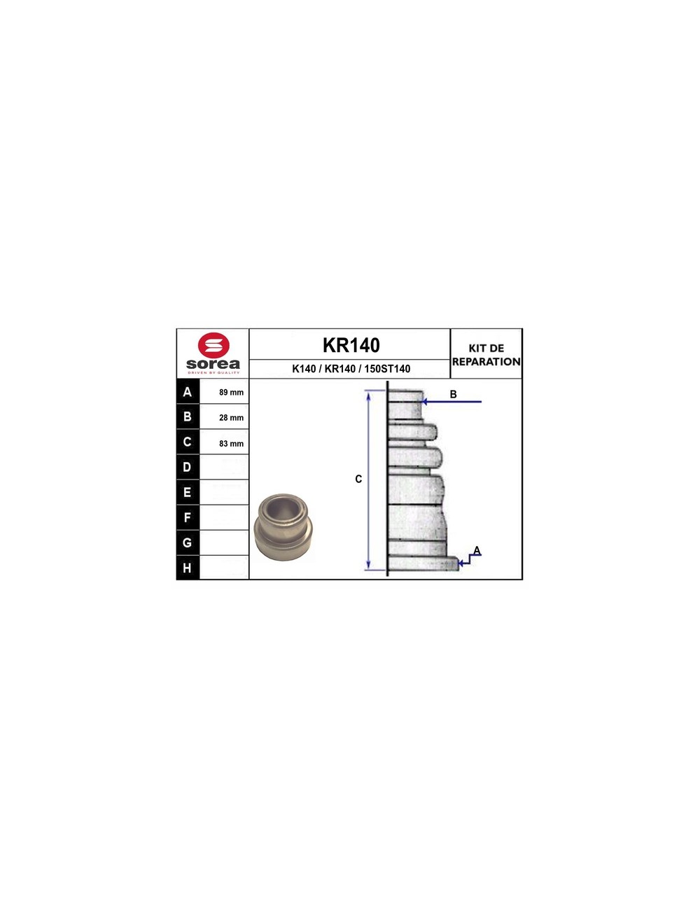 KIT REPARATION / AVEC ROUL DIAM 28 KIT REPARATION / AVEC ROUL DIAM 28
