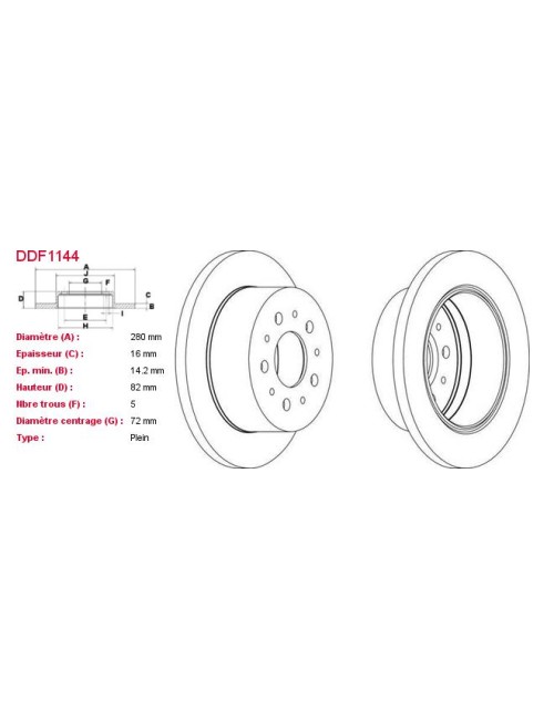 DISQUES DE FREIN VL (2P.) -...