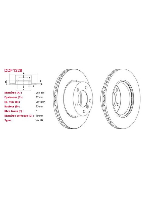 DISQUES DE FREIN VL (2P.) -...