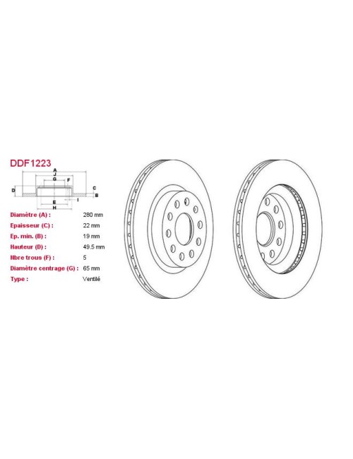 DISQUES DE FREIN VL (2P.) -...