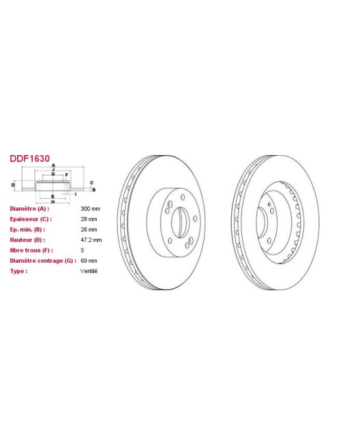 DISQUES DE FREIN VL (2P.) -...