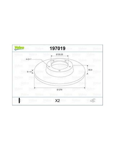 DISQ FREIN X2 TOYO Corolla (120)
