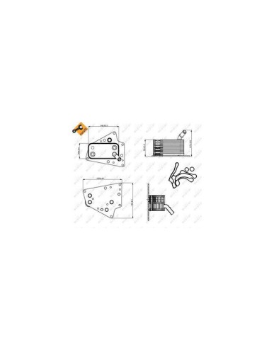 RH - OPEL ZAFIRA 1.9D 05 OILCOOLERS