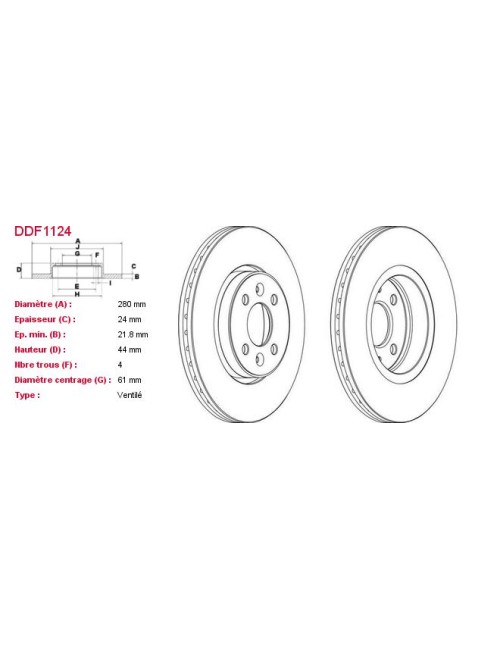 DISQUES DE FREIN VL (2P.) -...
