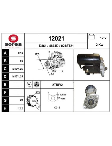 DEMARREUR VL / SANTA FE 2.0 CRDi