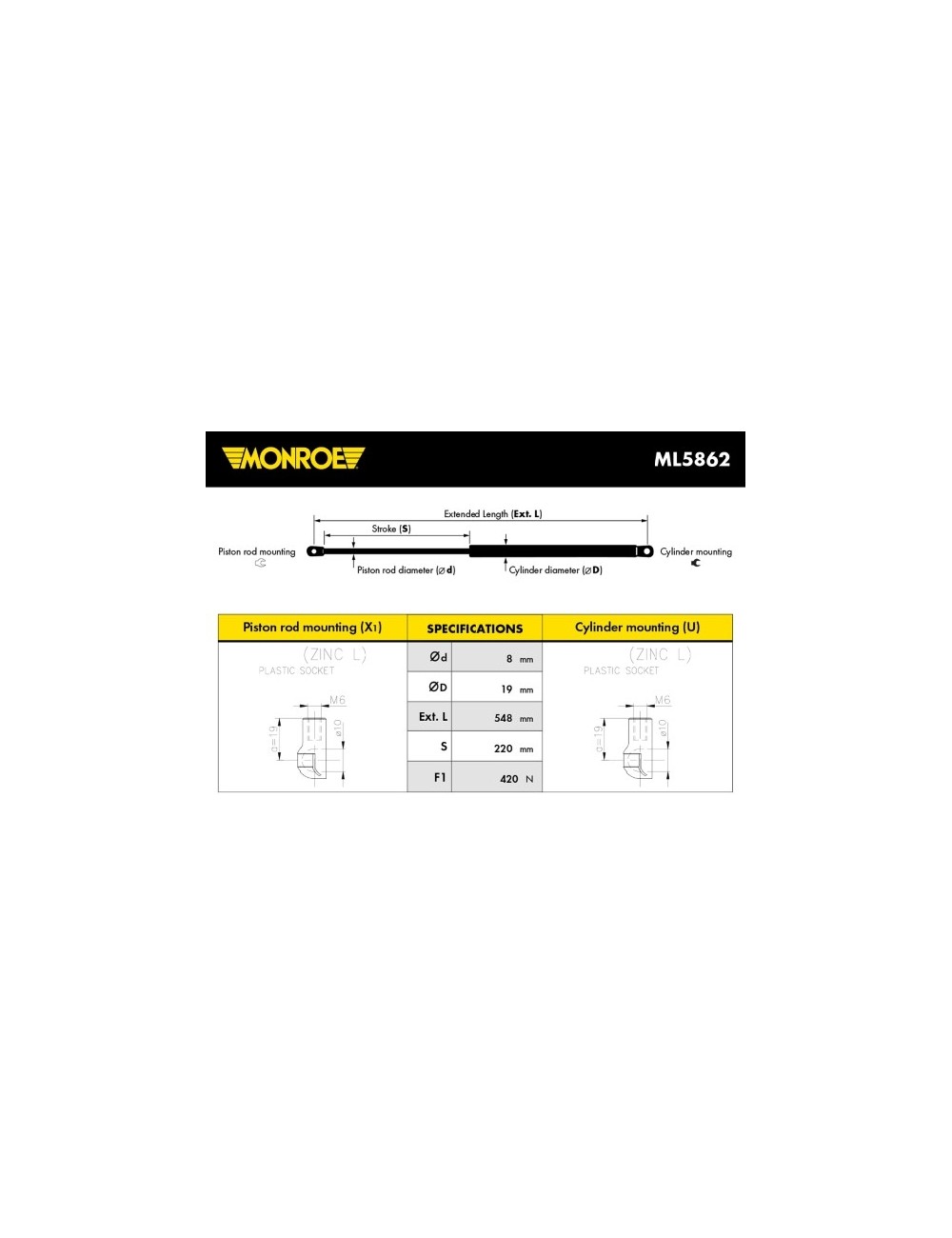 VERIN AR CITROEN C3 PICASSO VERIN AR CITROEN C3 PICASSO