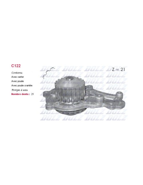 POMPE A EAU PEUGE 206 1.4 HDI