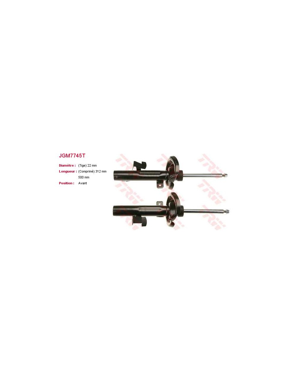 AMORTISSEUR (X2) AMORTISSEUR (X2)