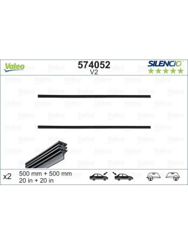 SILENCIO Lame Seule V2 x2 500+500mm