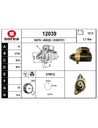 DEMARREUR VL / 200 / C 180 / C 200 / C 2
