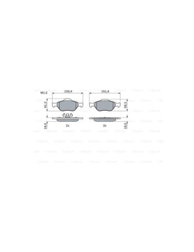 PLAQ FREIN BP306