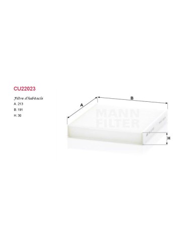 FILTRE A HABITACLE