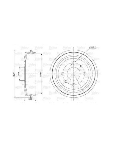 TAMBOUR FR FIAT 500 / 500C (2007&gt;)