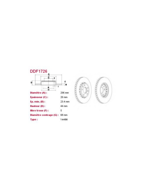 FERODO LV DISC PAIR