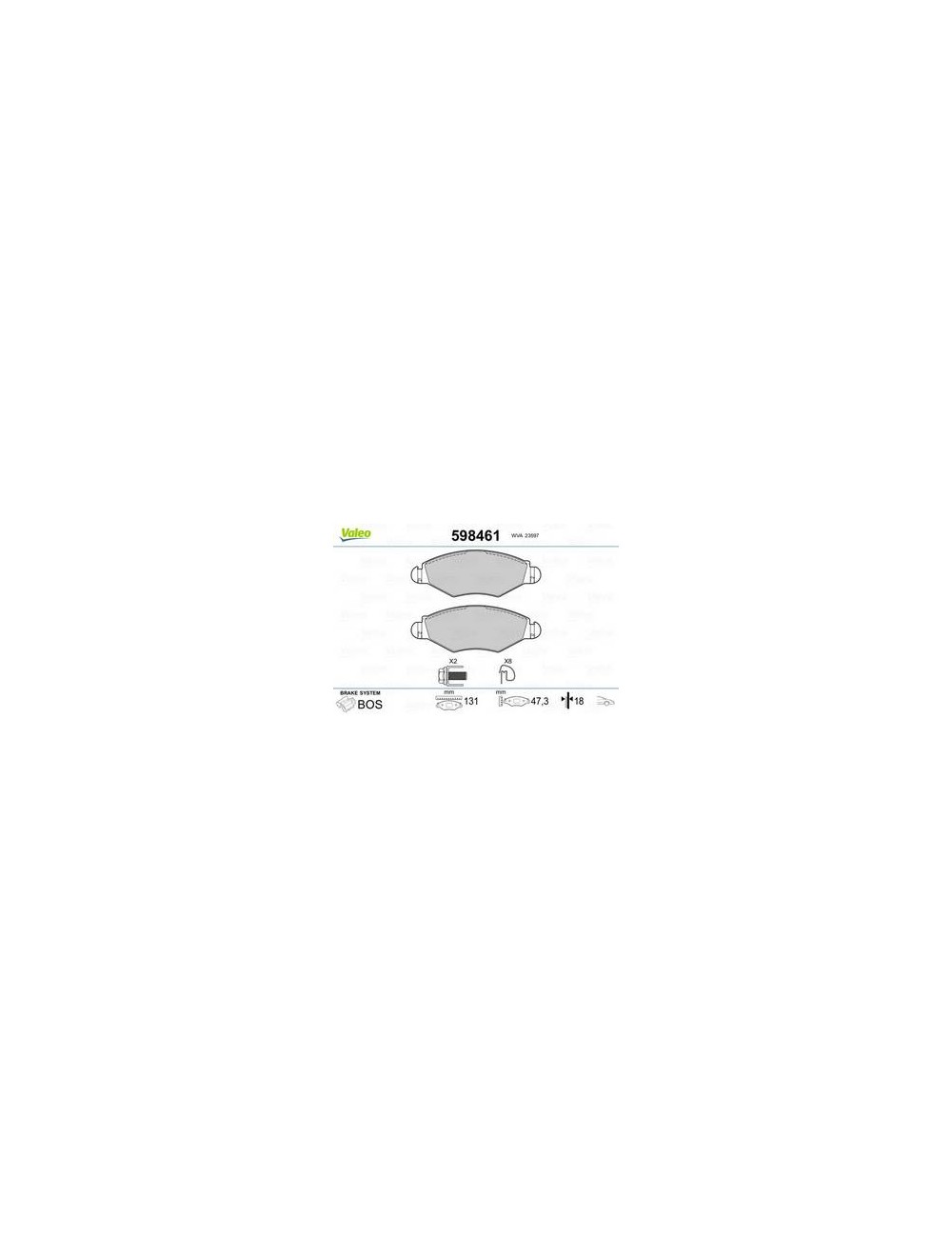 PLAQ FR PEUGEOT 206, 206 PLUS AV