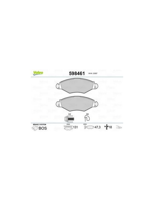 PLAQ FR PEUGEOT 206, 206...
