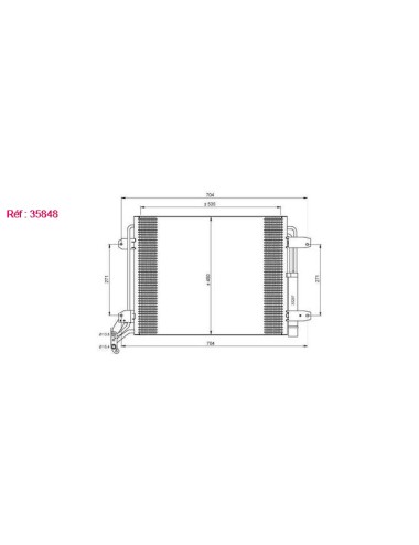 COND - VW TIGUAN 2.0D 08 CONDENSER