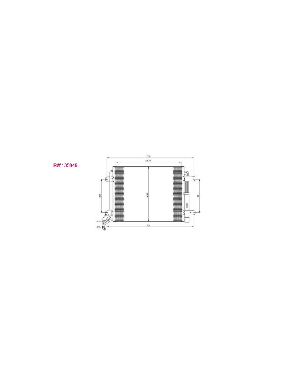 COND - VW TIGUAN 2.0D 08 CONDENSER