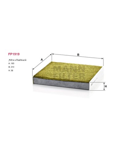 FILTRE A HABITACLE