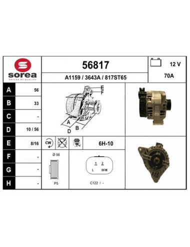 ALTERNATEUR VL / SAX0 1.1