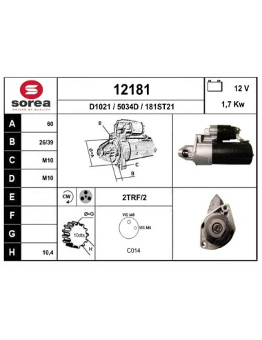 DEMARREUR VL / JEEP Commander 3,0 CRD