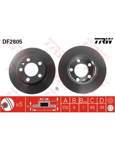 PAIRE DE DISQUES