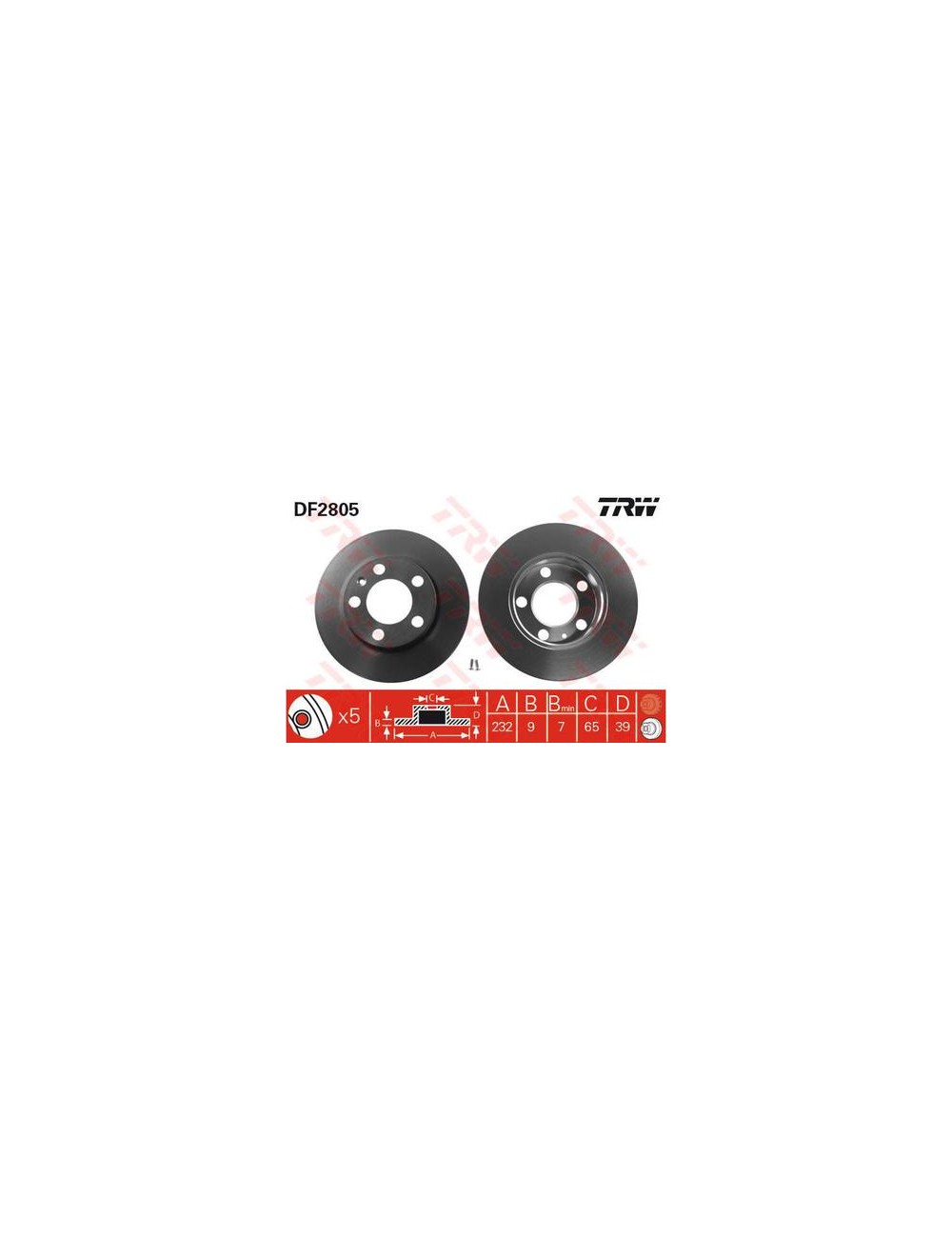 PAIRE DE DISQUES