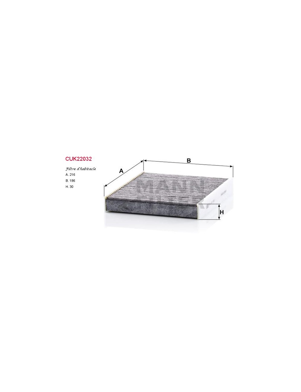 FILTRE A HABITACLE