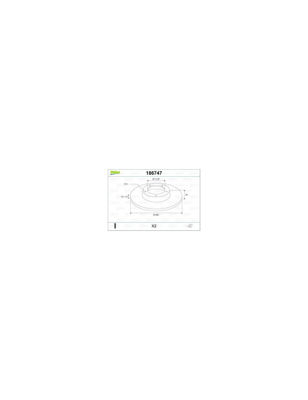 DISQ FREIN X2 PEUG 407, 607