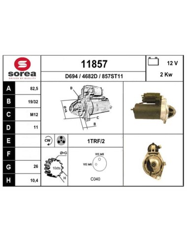 DEMARREUR VL / OPEL 2.0DTL