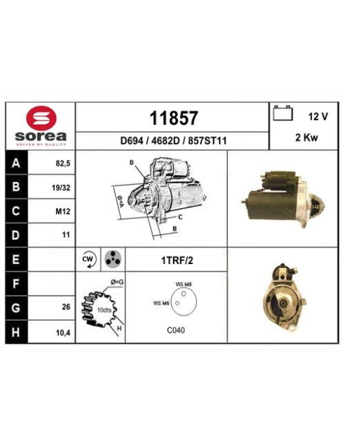 DEMARREUR VL / OPEL 2.0DTL