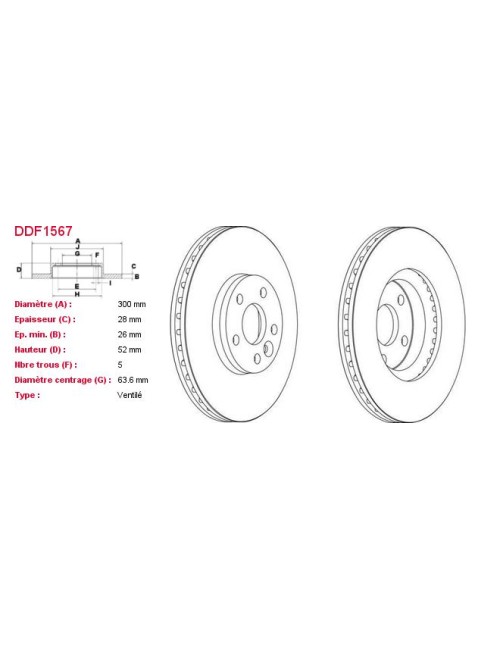 DISQUES DE FREIN VL (2P.) -...
