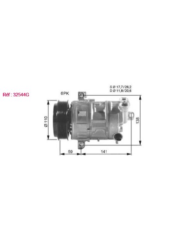 COMP - FIAT BRAVO 1.6D 07 COMPRESSO