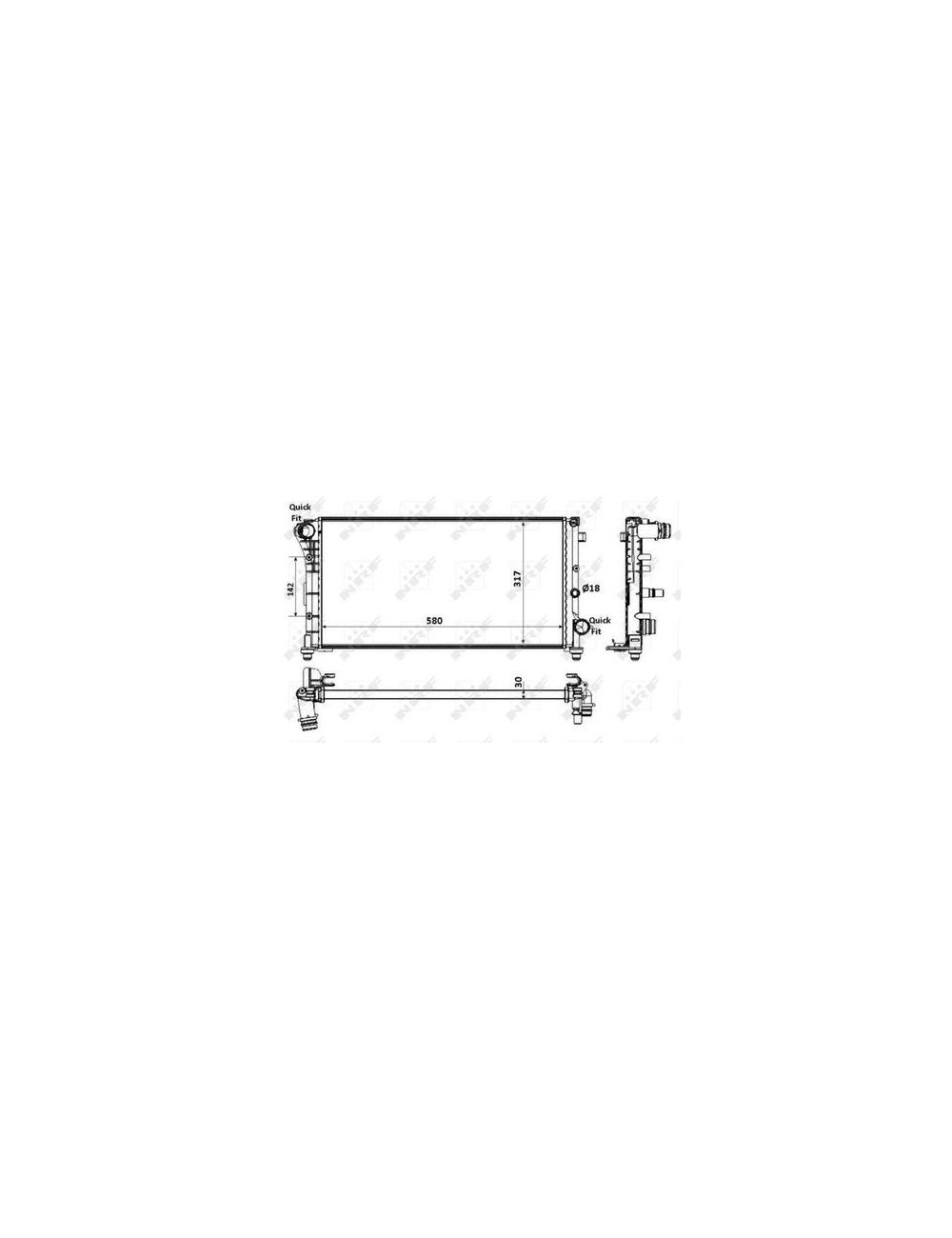 RAD - FIAT PANDA 1.1 04 RADIATOR