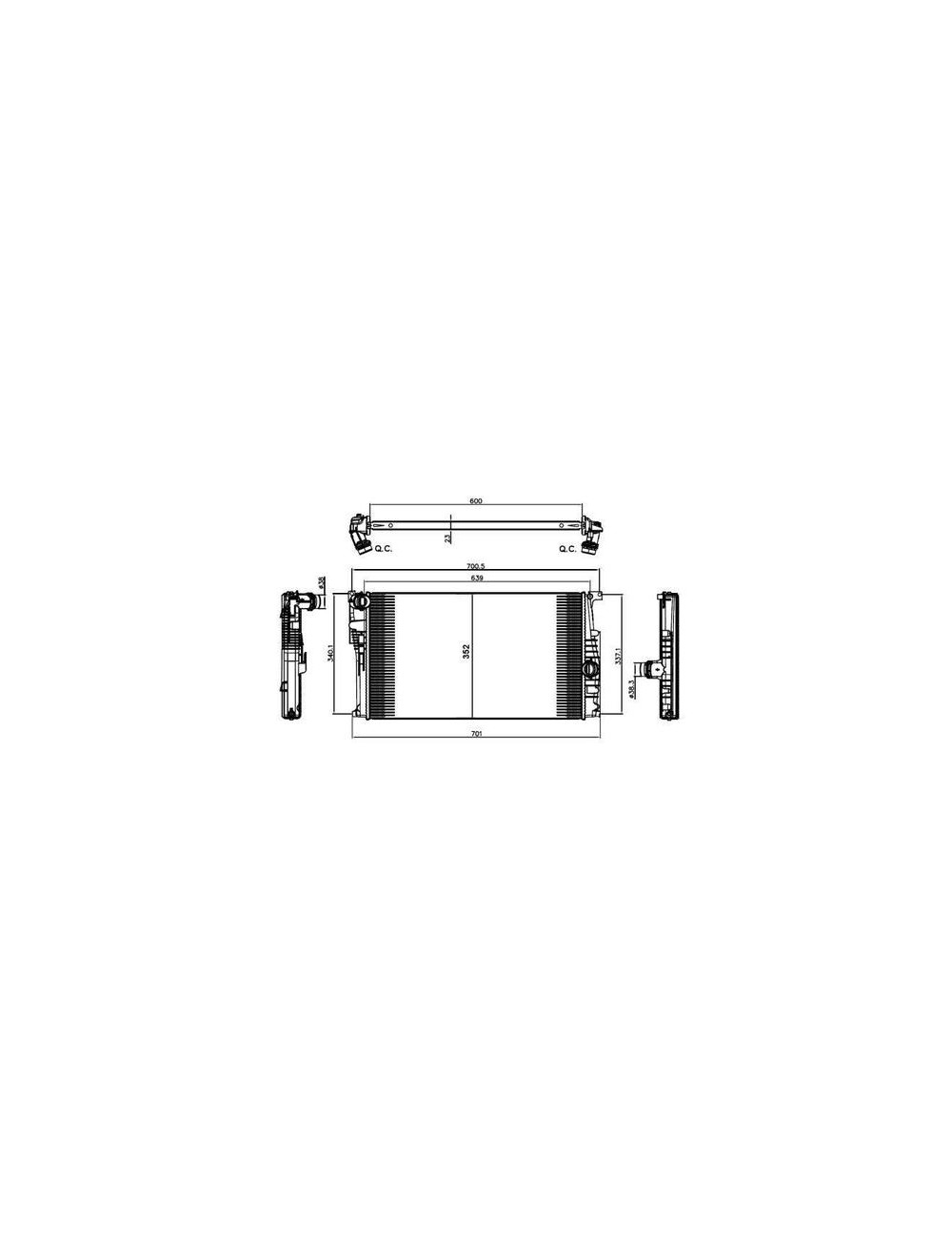 RAD - BMW 1 SERIES 1.5D 11 RADIATOR