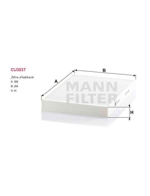 FILTRE A HABITACLE