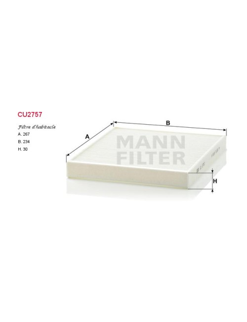 FILTRE A HABITACLE